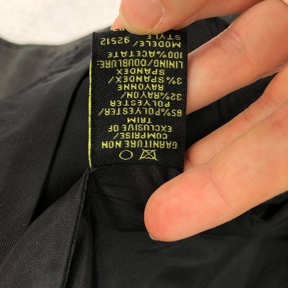 French Twist Women's Size 8 Dark Grey Asymmetrical Full Zip Collared Jacket - Picture 10 of 12